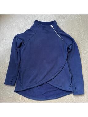 Athleta Women's Navy and Blue Sweatshirt